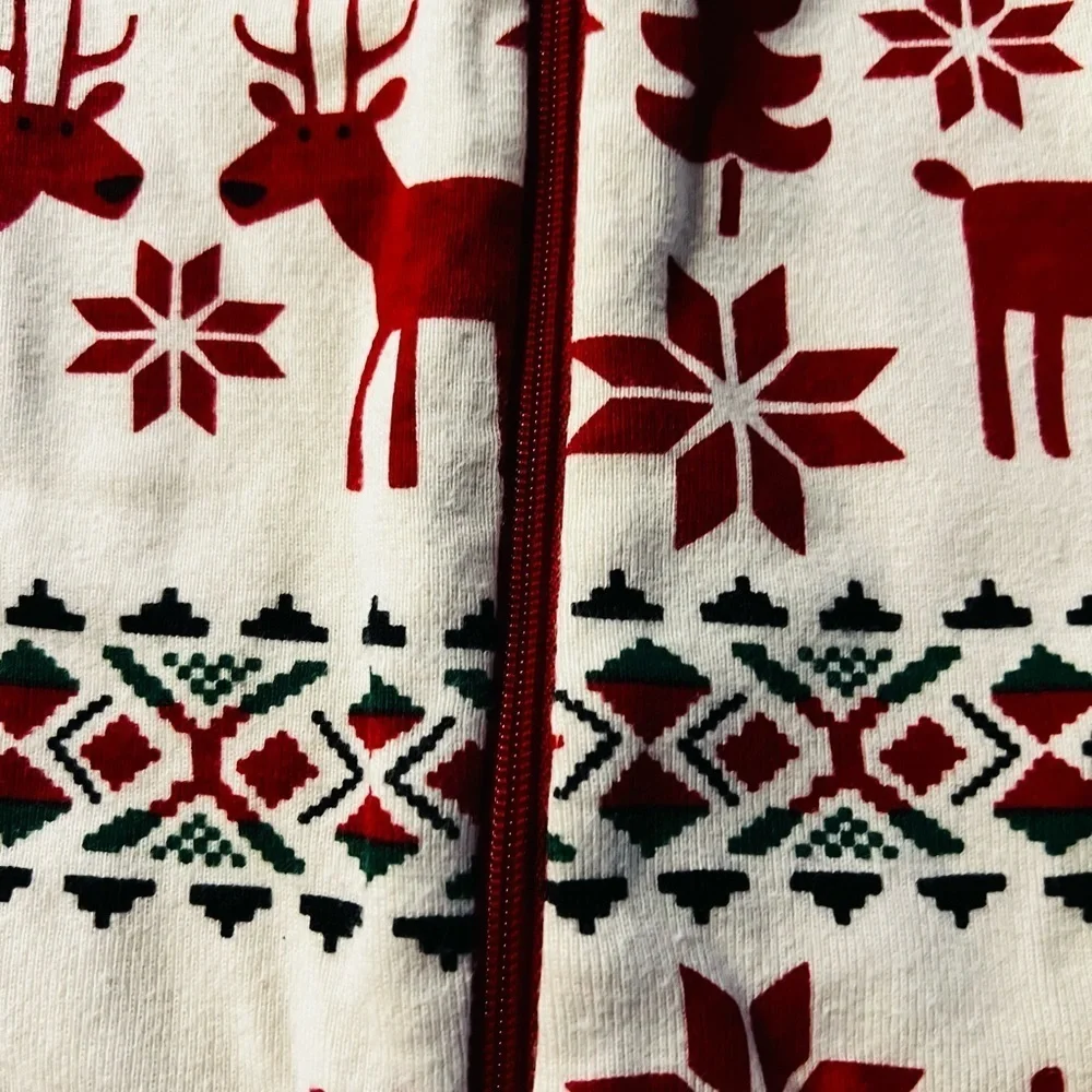 Hanna Andersson Unisex Infant Holiday Pajamas One Piece Size 0-3 Months